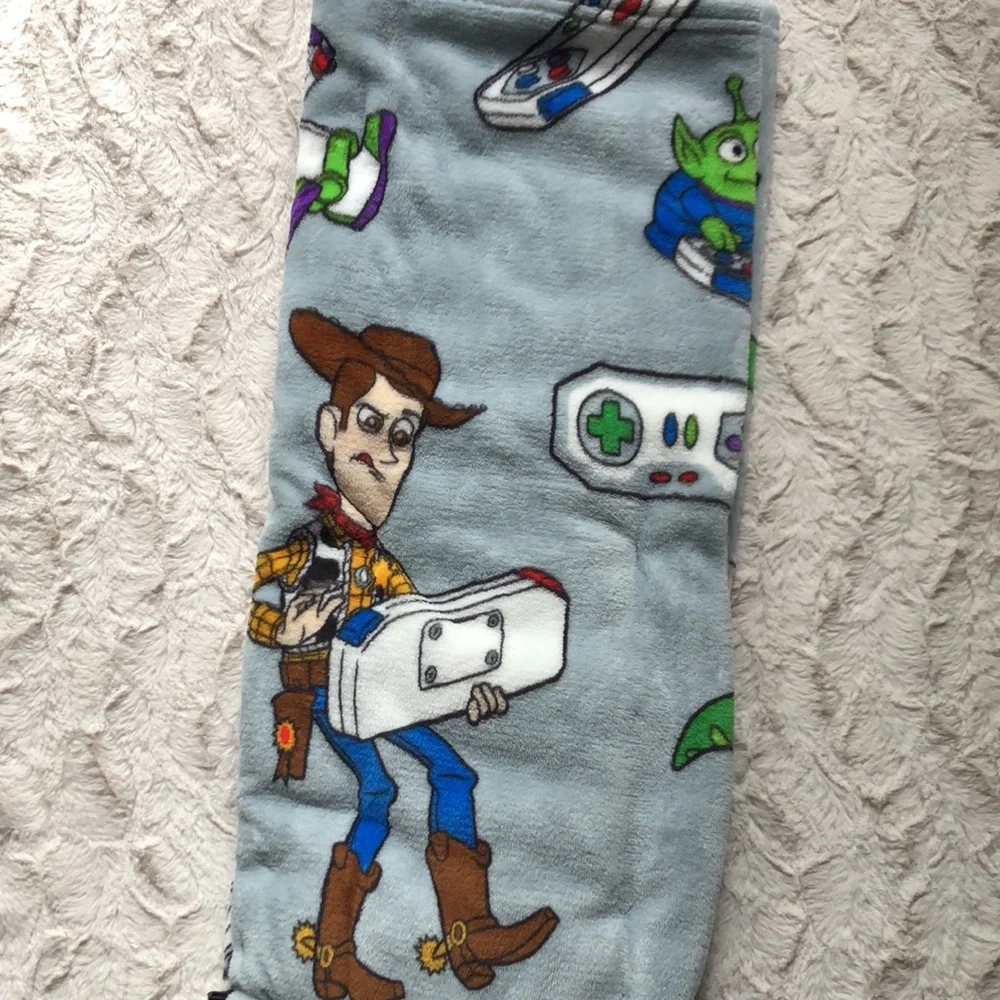 Disney Toy Story Toddler Preschool Kids Throw Blanket - Light Blue with Woody